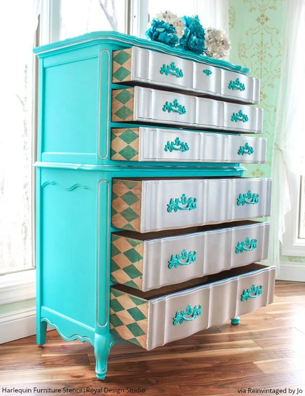 Harlequin Furniture Stencil - Image 5