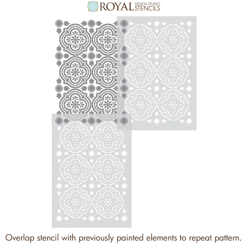 Havana Tile Allover Stencil - Image 3