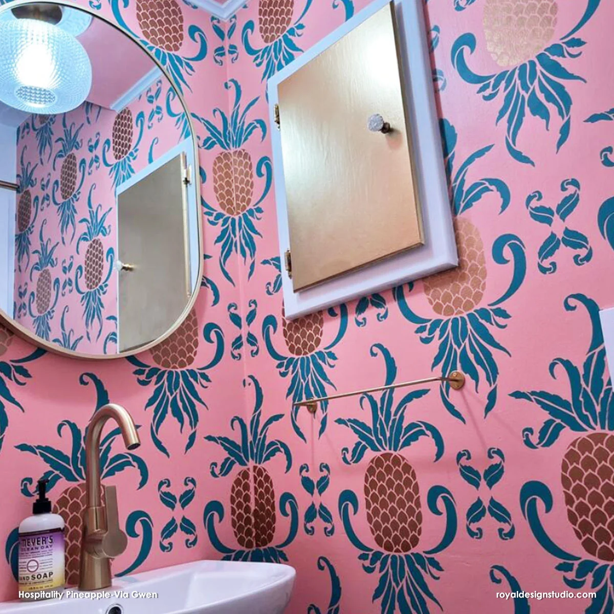 Hospitality Pineapple Stencil - Image 9
