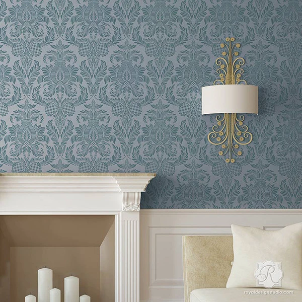 Isle of Palms Damask Wall Stencil - Image 5