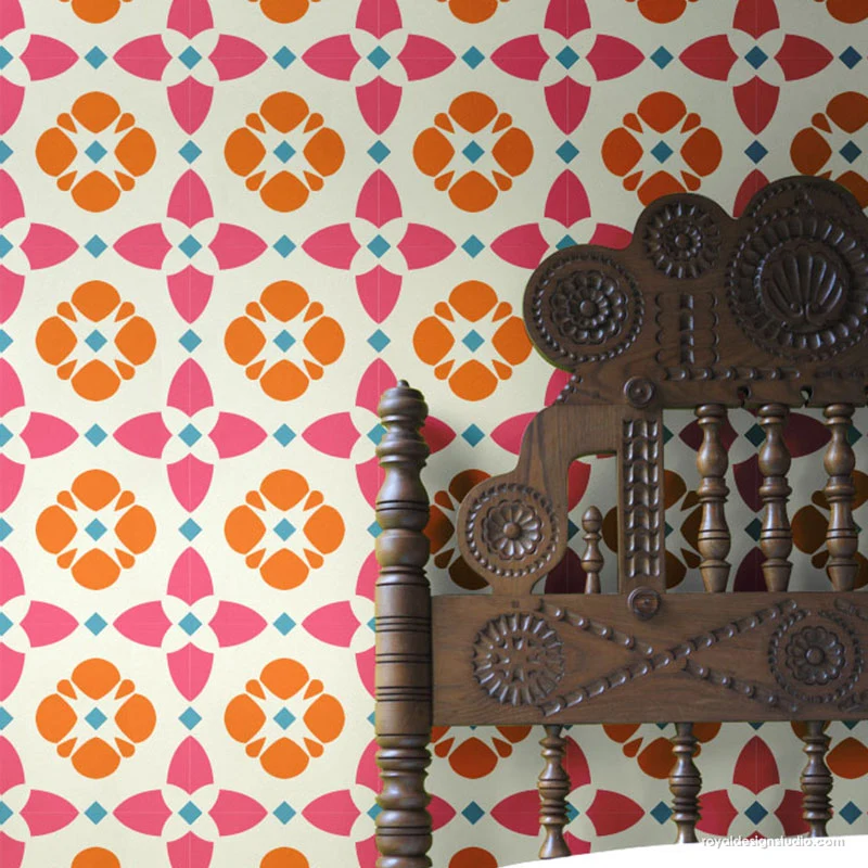 Justine Tile Stencil - Image 3