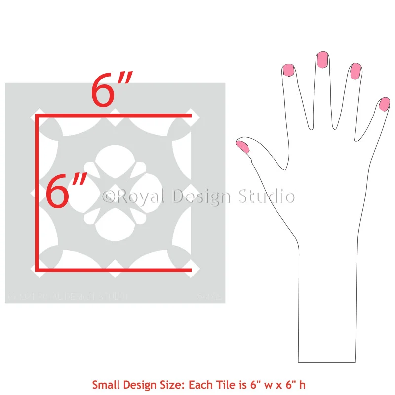 Justine Tile Stencil - Image 4