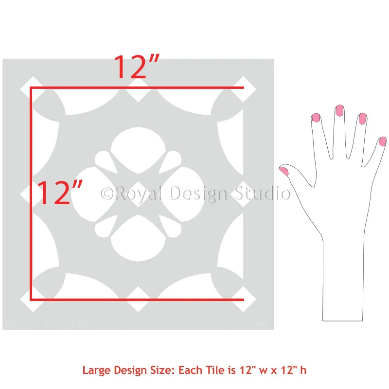 Justine Tile Stencil - Image 6