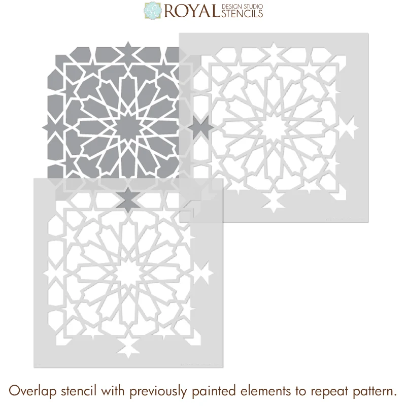Kasbah Tile Stencil - Image 5