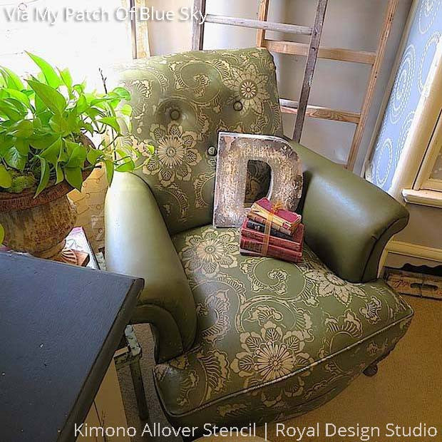 Kimono Allover Flower Stencil - Image 4
