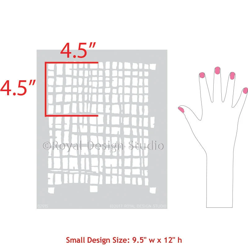 Loose Weave Furniture Stencil - Image 4
