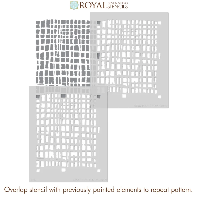 Loose Weave Furniture Stencil - Image 5