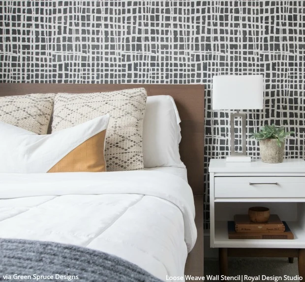 Loose Weave Wall Stencil - Image 5