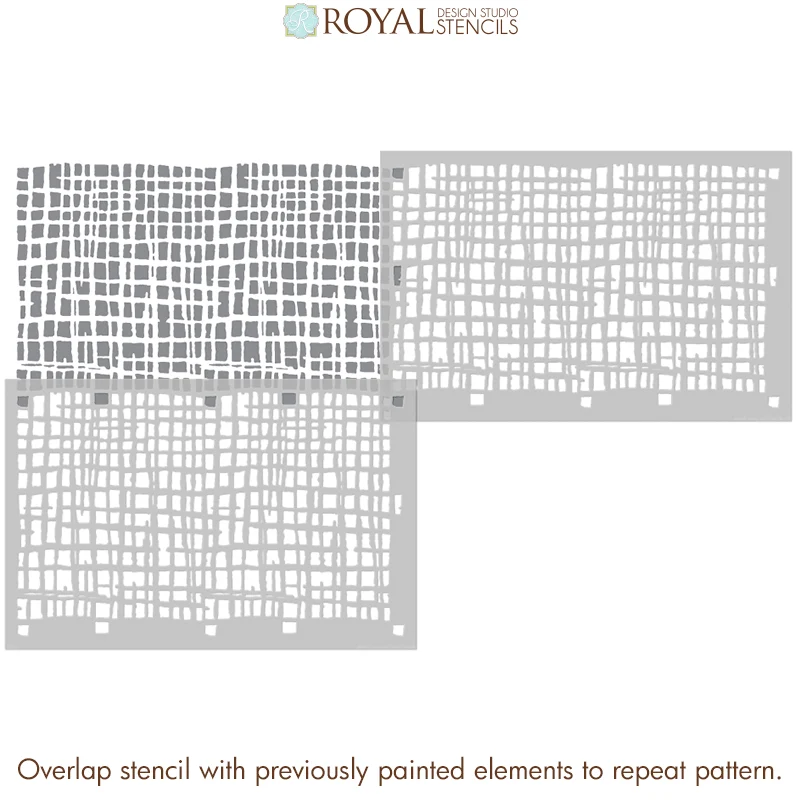 Loose Weave Wall Stencil - Image 9