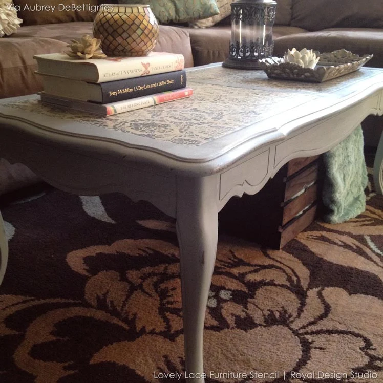 Lovely Lace Furniture Stencil - Image 4