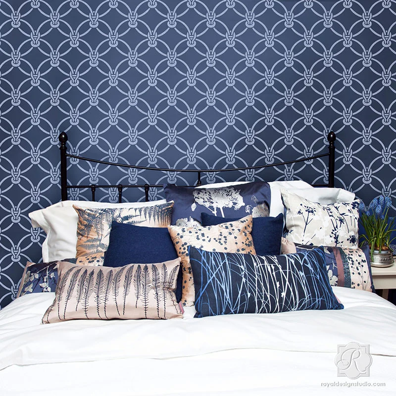 Macrame Knots Wall Stencil - Image 2