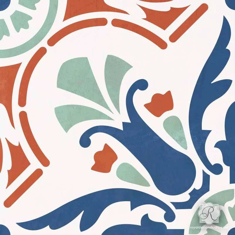 Majorca Tile Stencil - Image 2