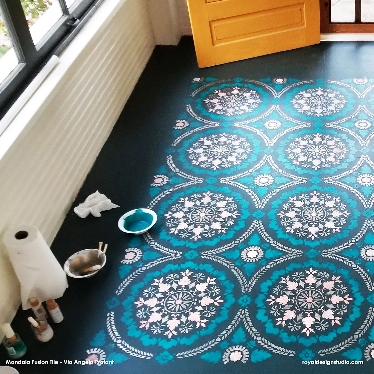 Mandala Fusion Tile Stencil - Image 25