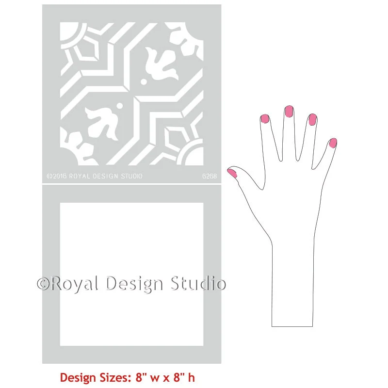 Marbella Tile Stencil - Image 7