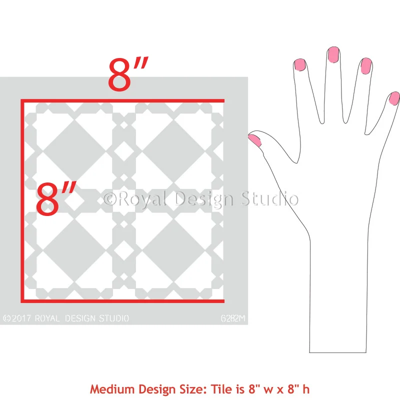 Medina Tile Stencil - Image 5