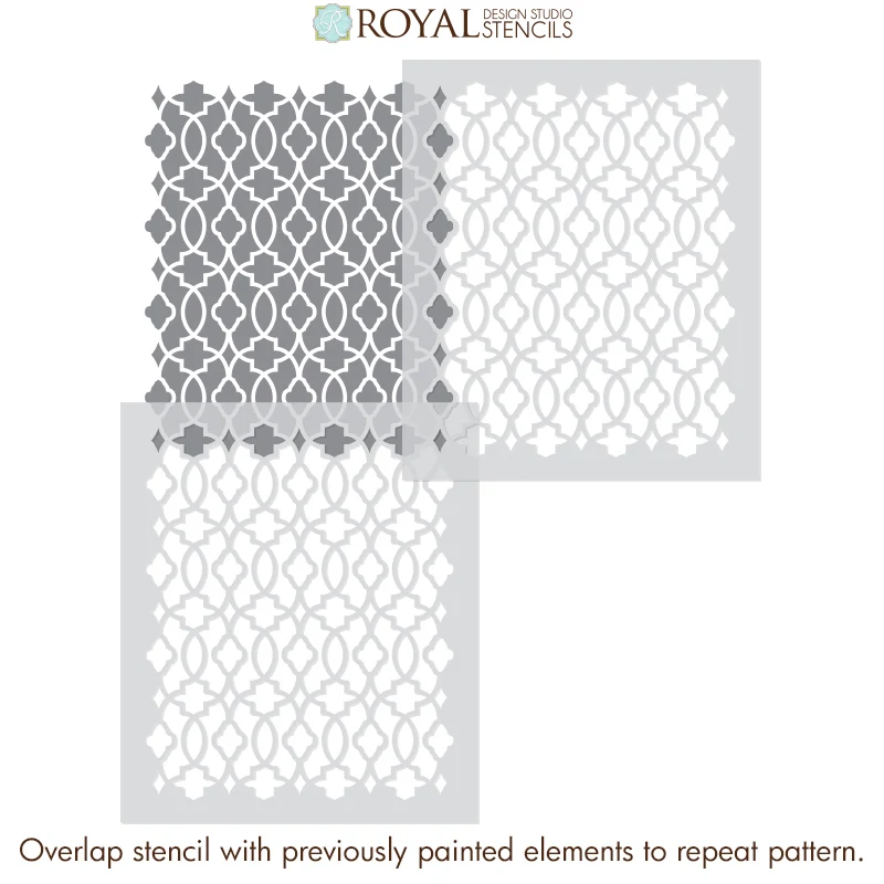 Medina Trellis Furniture Stencil - Image 3