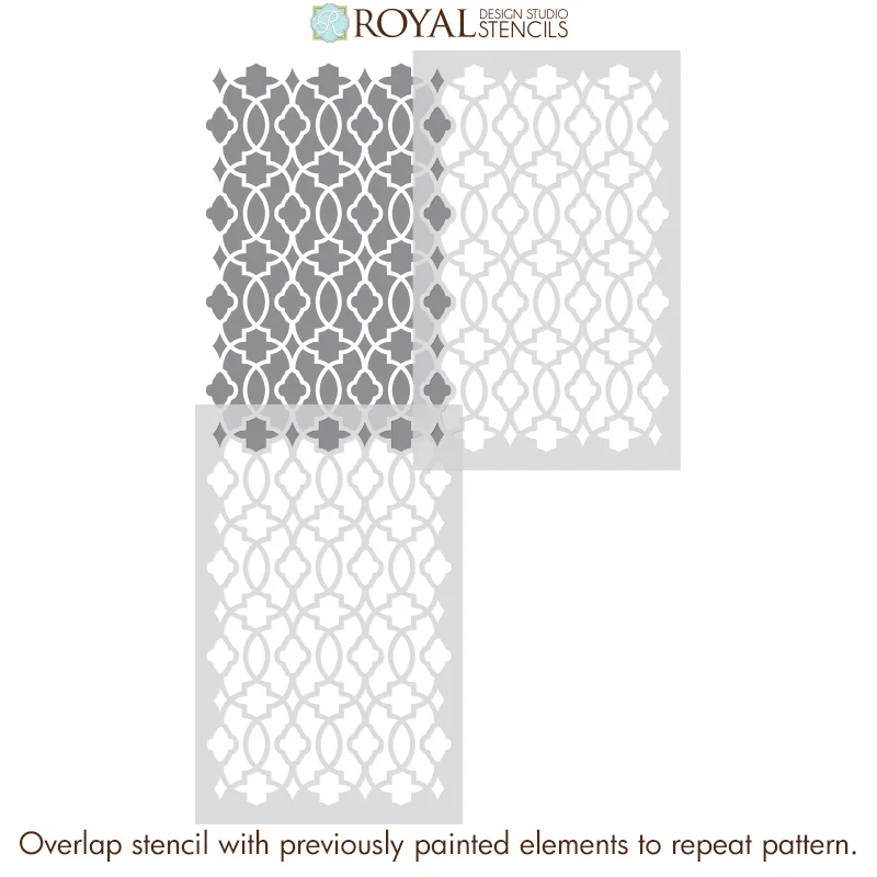 Medina Trellis Wall Stencil - Image 4