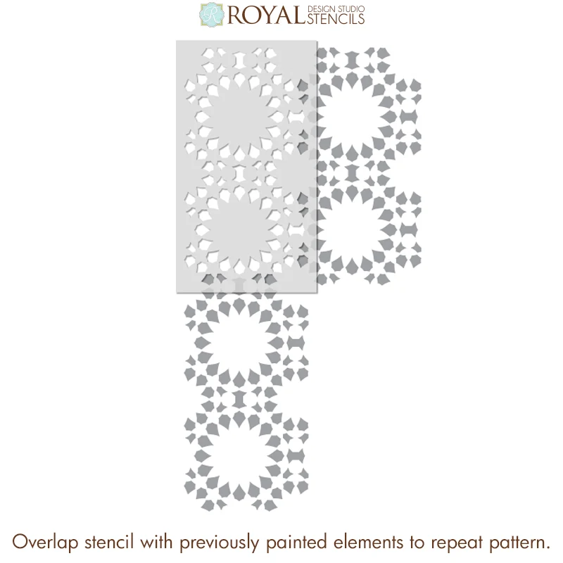 Modern Souk Moroccan Tile Stencil - Image 5