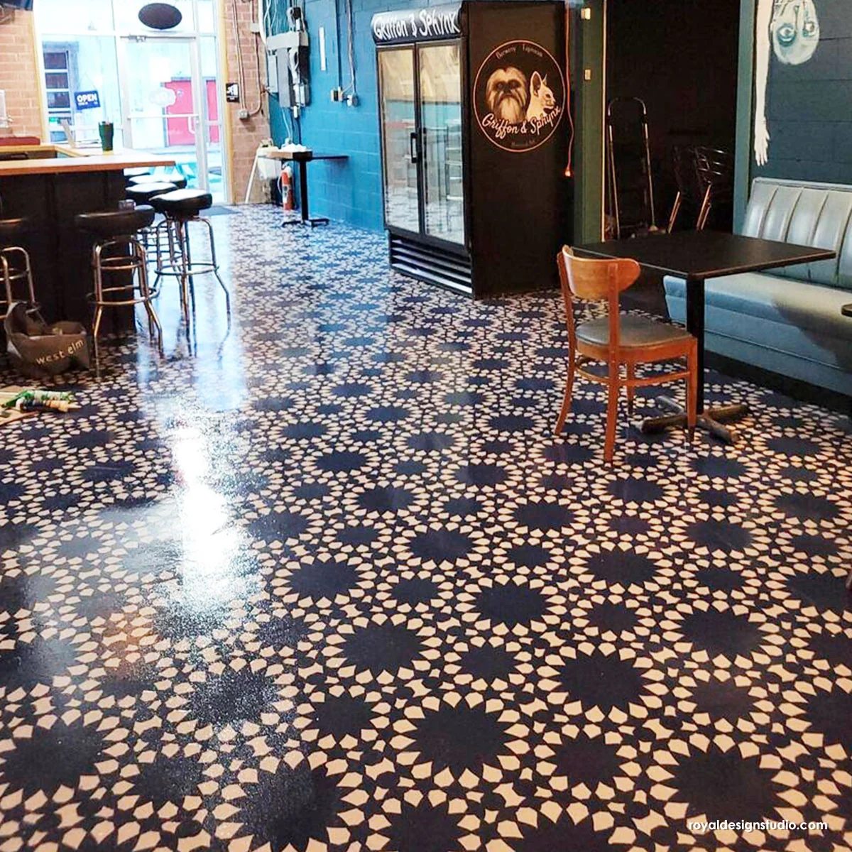 Modern Souk Moroccan Tile Stencil - Image 7