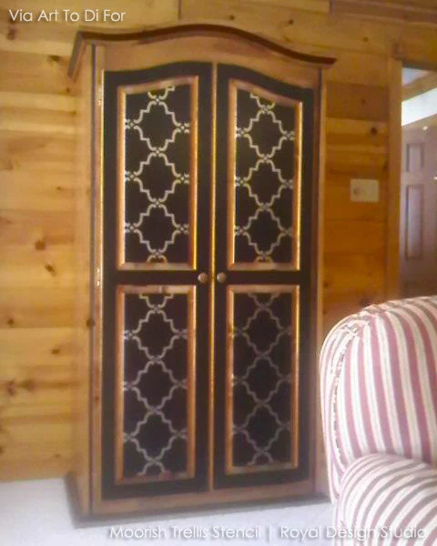 Moorish Trellis Wall Stencil - Image 18