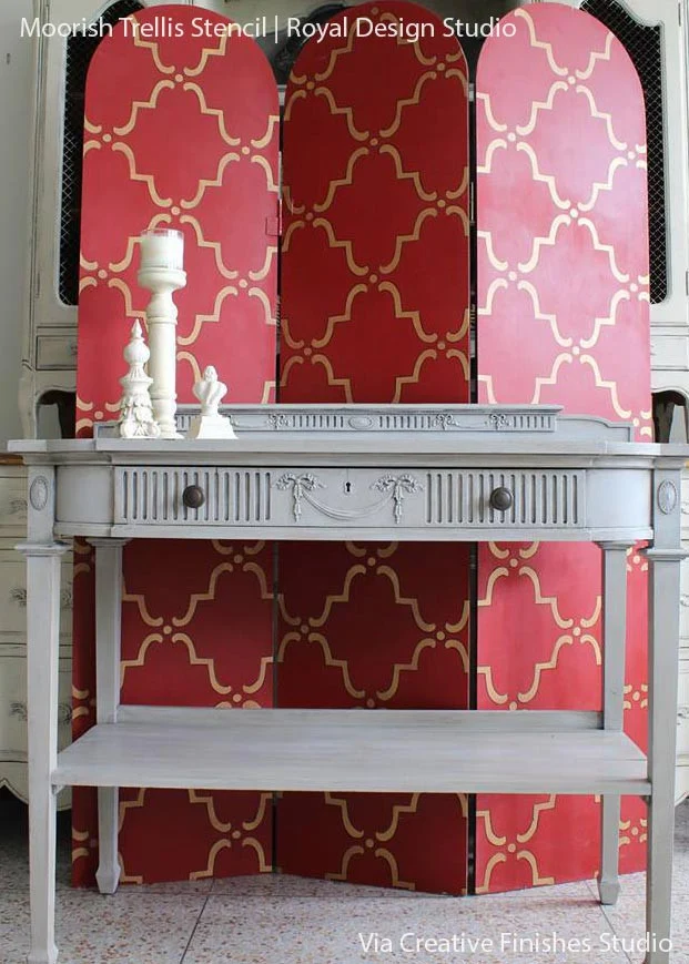 Moorish Trellis Wall Stencil - Image 19