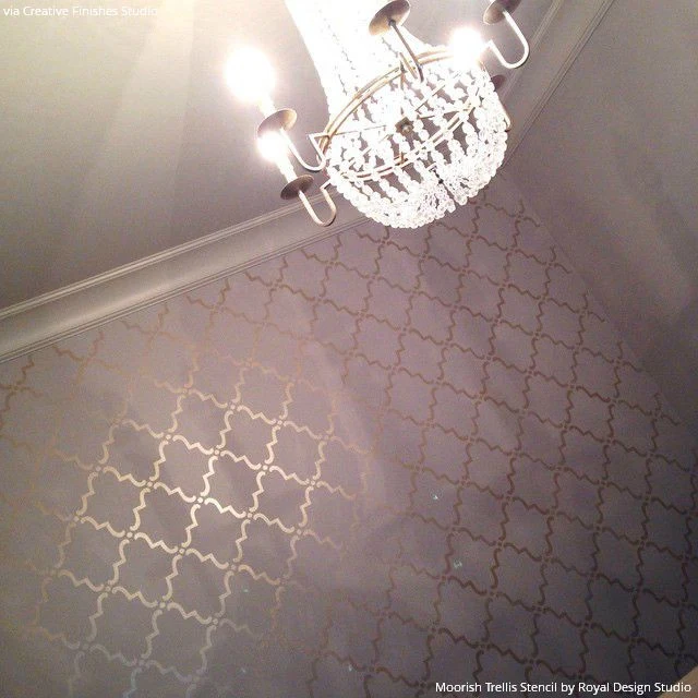 Moorish Trellis Wall Stencil - Image 34
