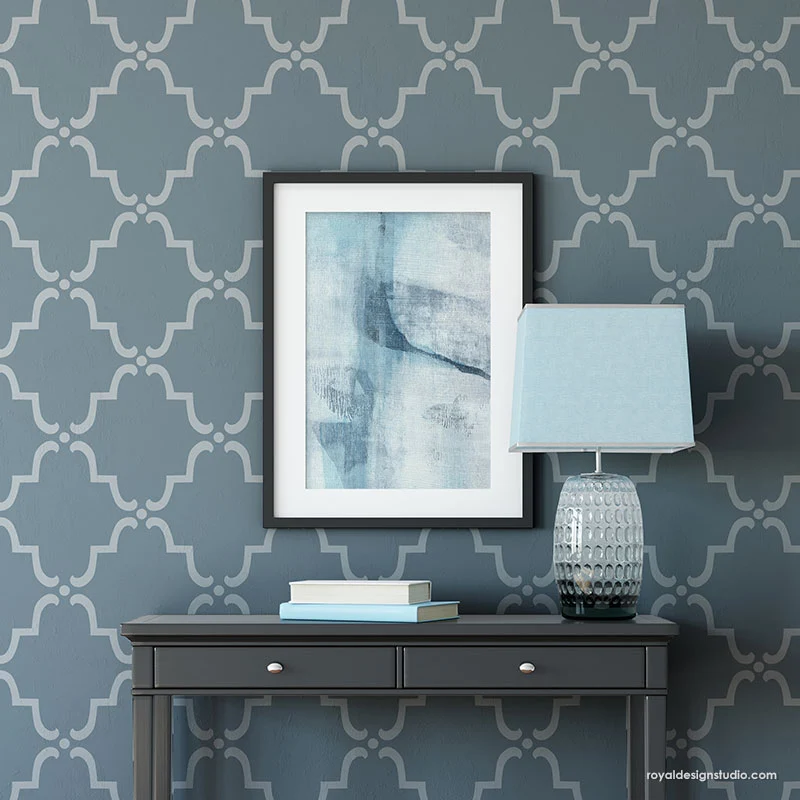 Moorish Trellis Wall Stencil - Image 44