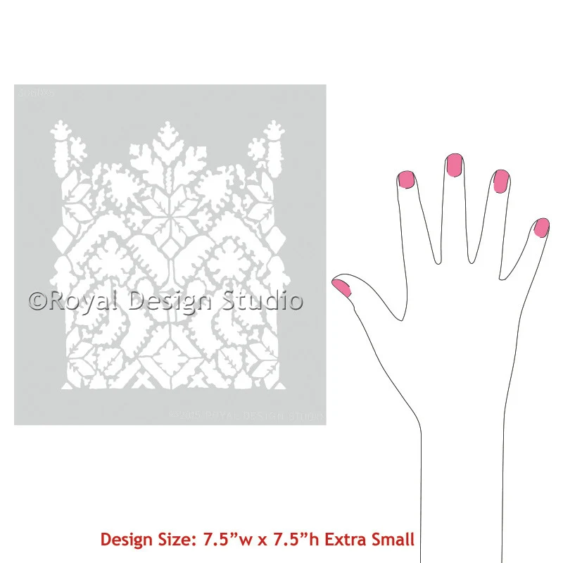 Moroccan Lace Craft Stencil - Image 3