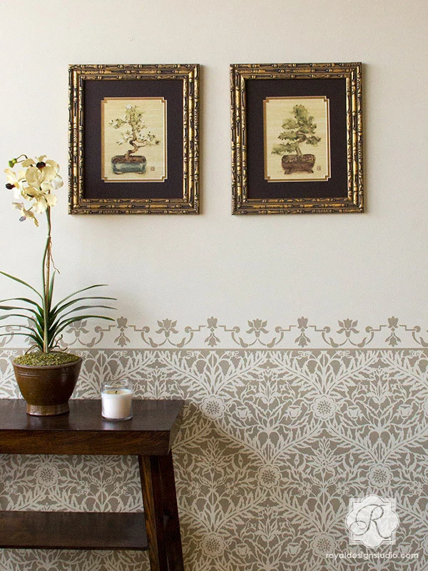 Mughal Trellis Moroccan Wall Stencil - Image 8