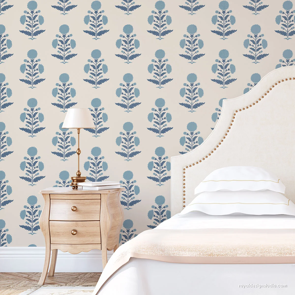 Nadia Block Print Wall Stencil - Image 5