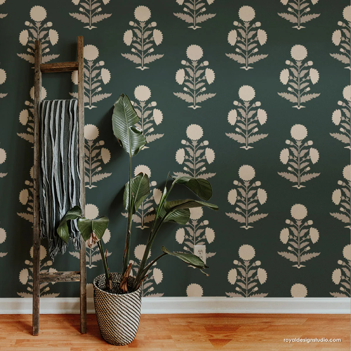 Nadia Block Print Wall Stencil - Image 9