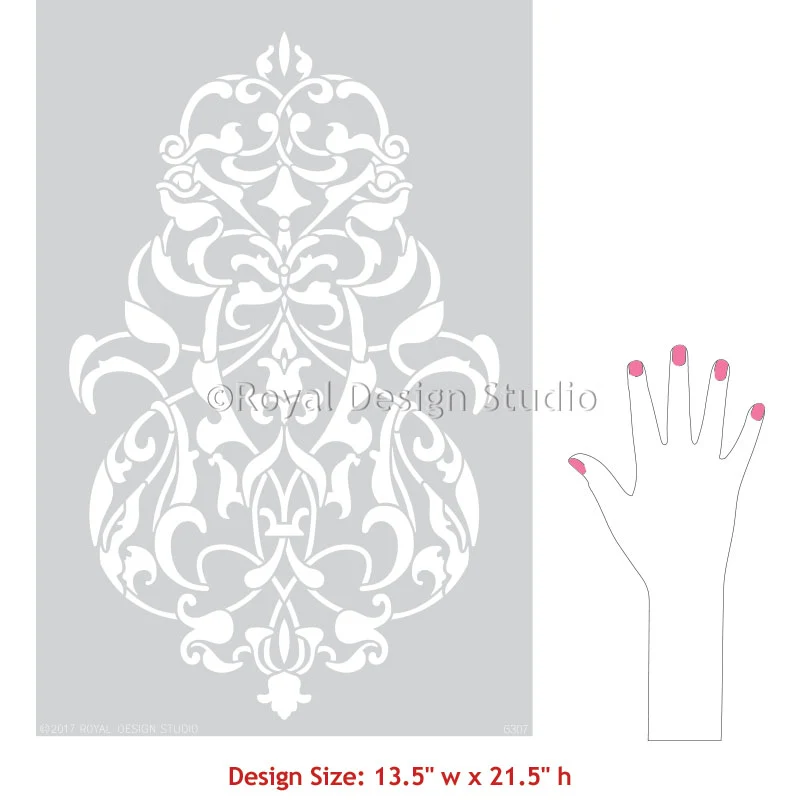 Negroli Ornament Wall Art Stencil - Image 3