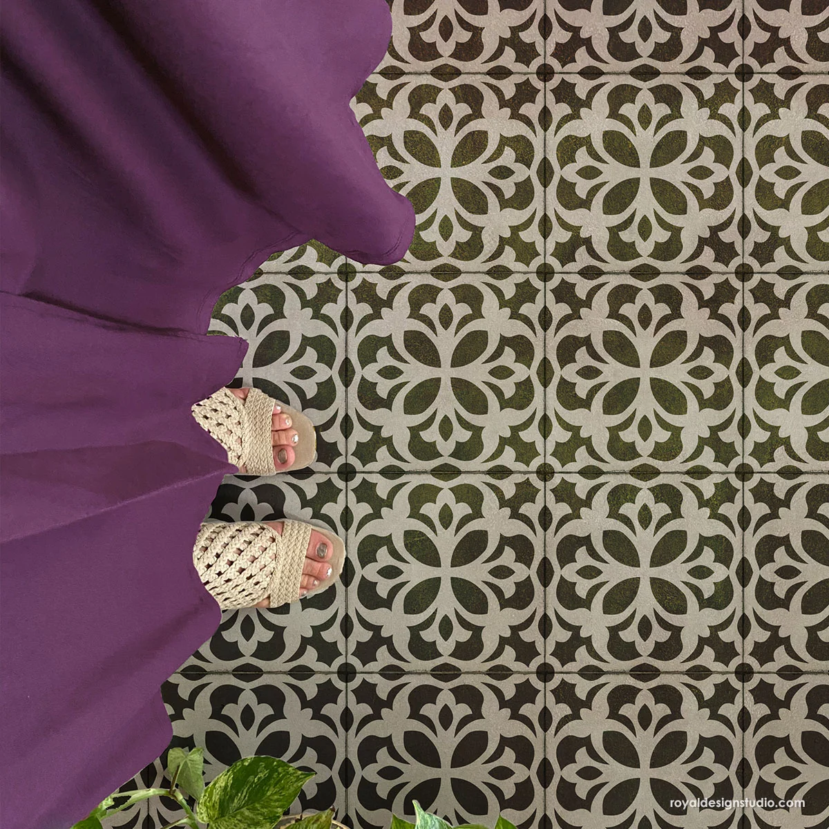 Alicante Tile Stencil - Image 5
