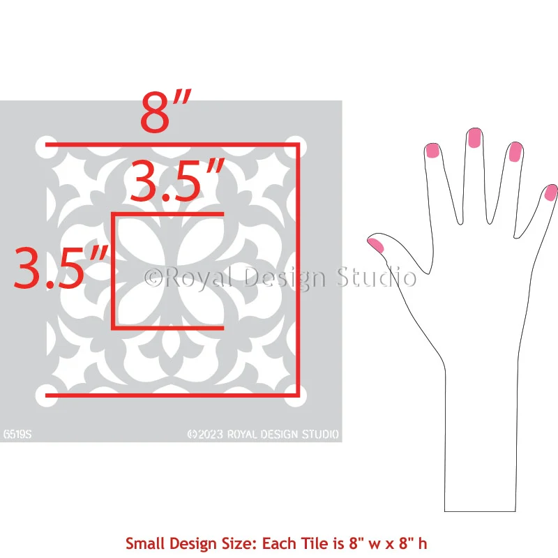 Alicante Tile Stencil - Image 9