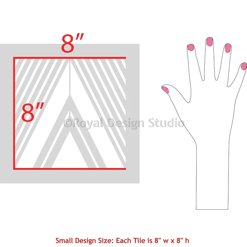 On Point Diamonds Tile Stencil - Image 10