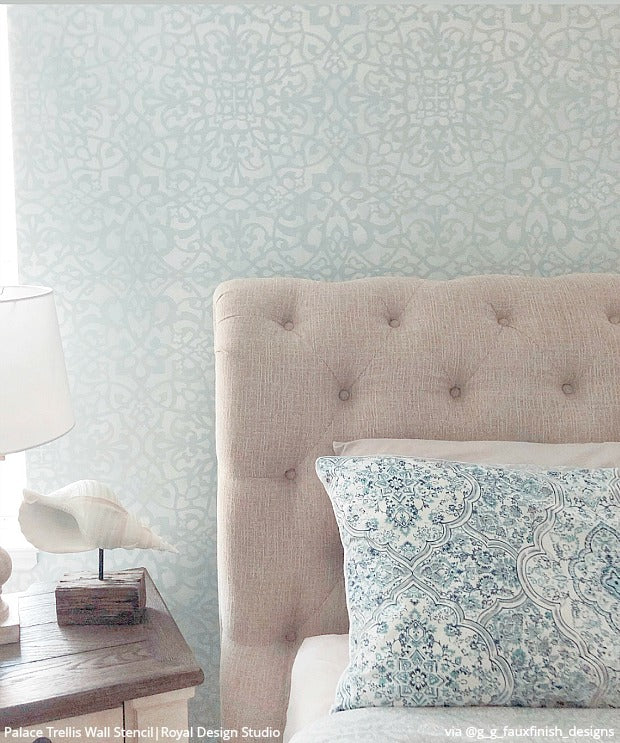 Palace Trellis Moroccan Wall Stencil - Image 15