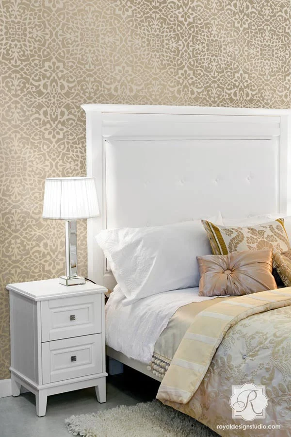Palace Trellis Moroccan Wall Stencil - Image 9