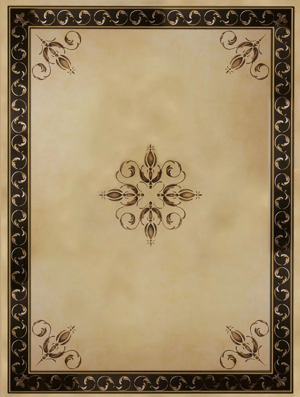 Palazzo Scroll Border Stencil - Image 3