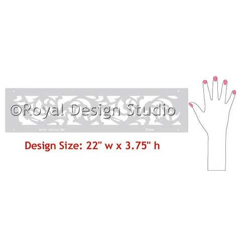 Palermo Scroll Border Stencil - Image 5