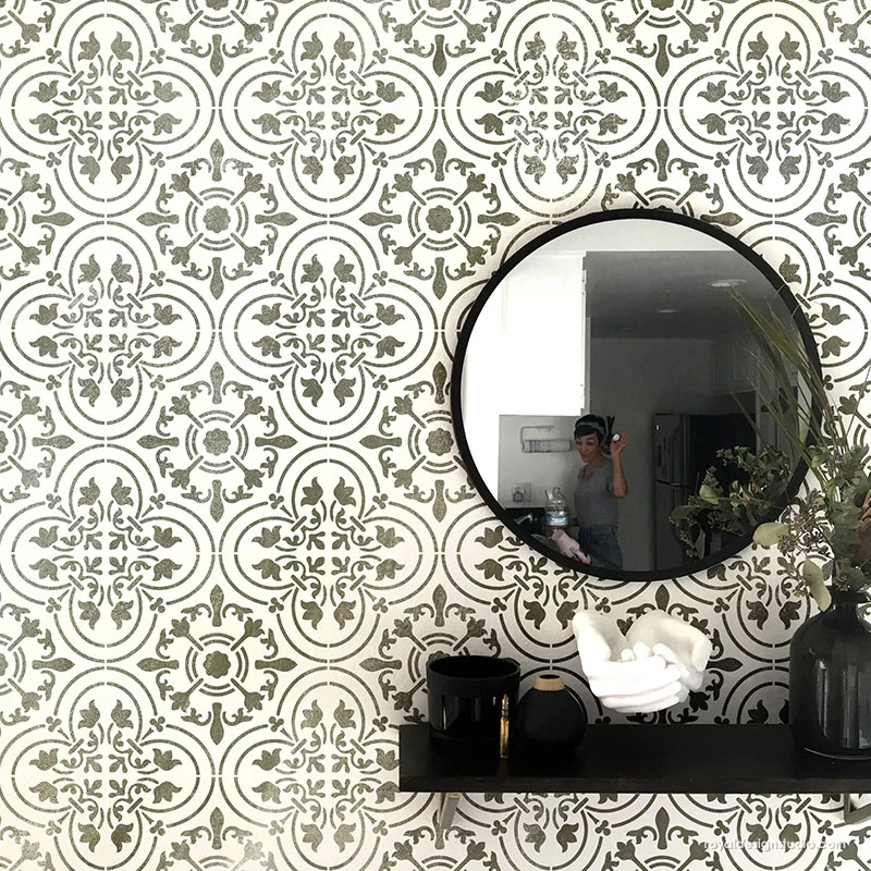 Palladium Tile Allover Stencil - Image 3