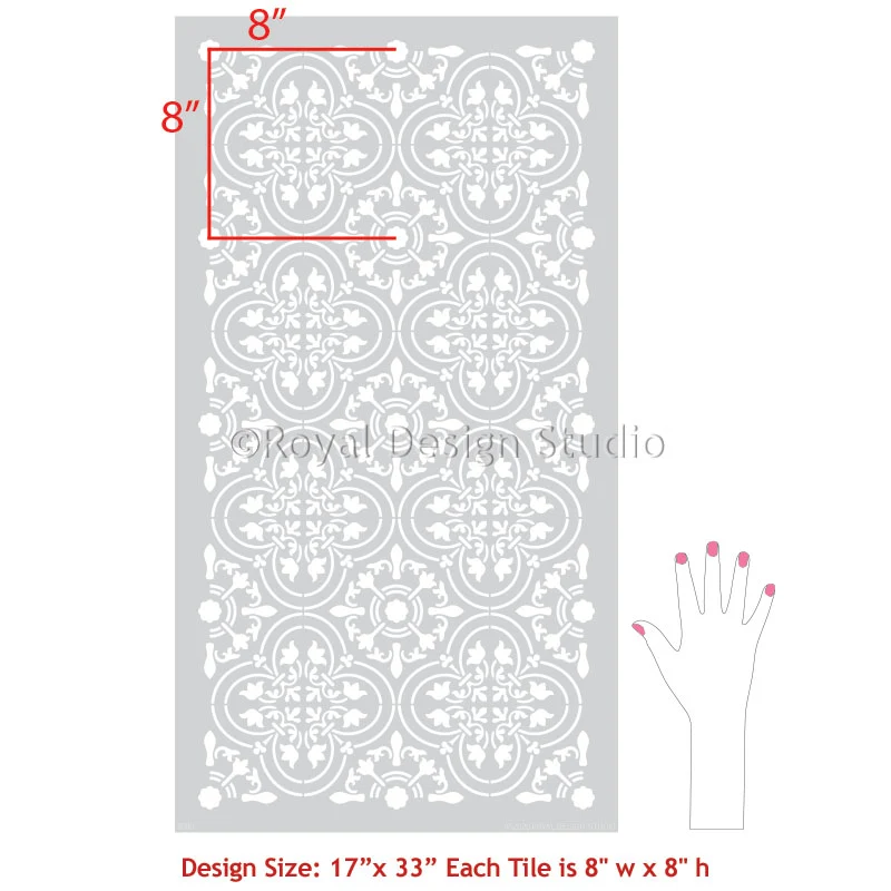 Palladium Tile Allover Stencil - Image 4
