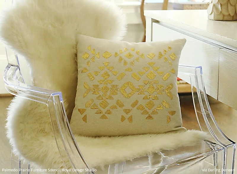 Palmedo Prairie Song Raven + Lily Furniture Stencil - Image 3