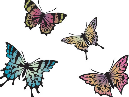 Papillon Butterfly Stencil Set - Image 4