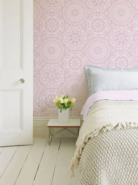 Parlor Lace Wall Stencil - Image 14