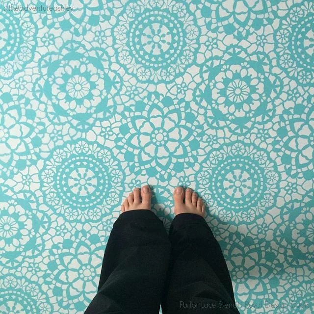 Parlor Lace Wall Stencil - Image 4