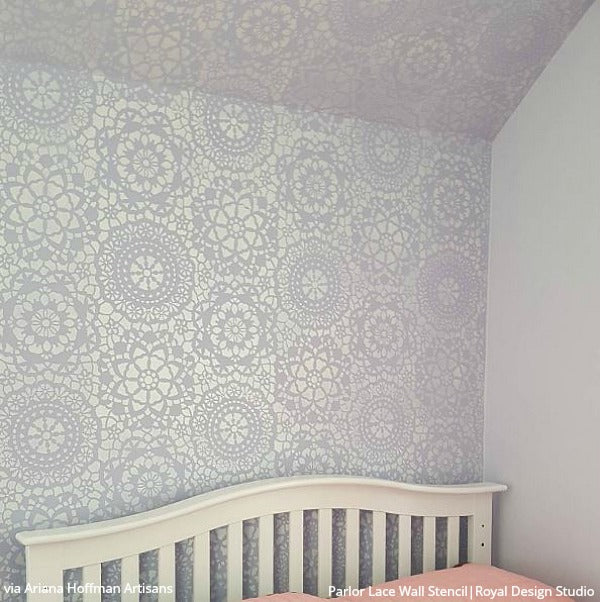 Parlor Lace Wall Stencil - Image 9
