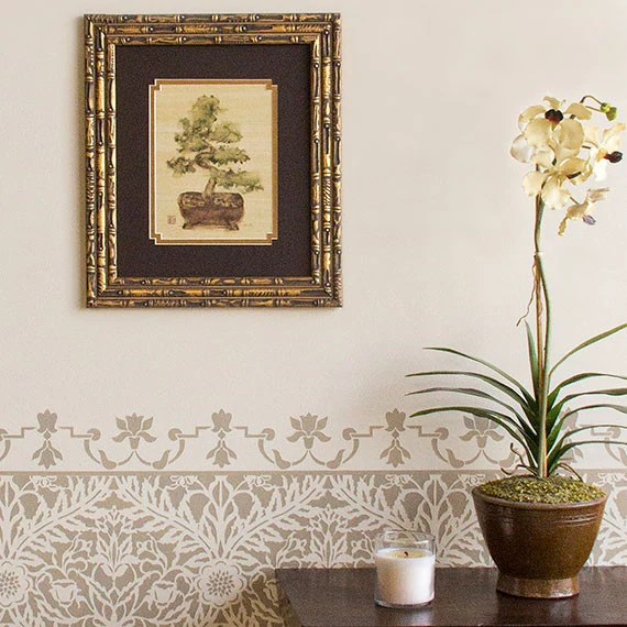 Petite Mughal Border Stencil - Image 2