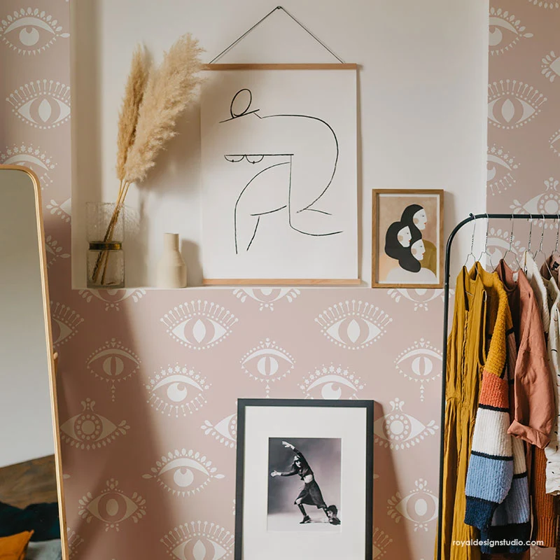 Protective Eyes Wall Stencil - Image 8