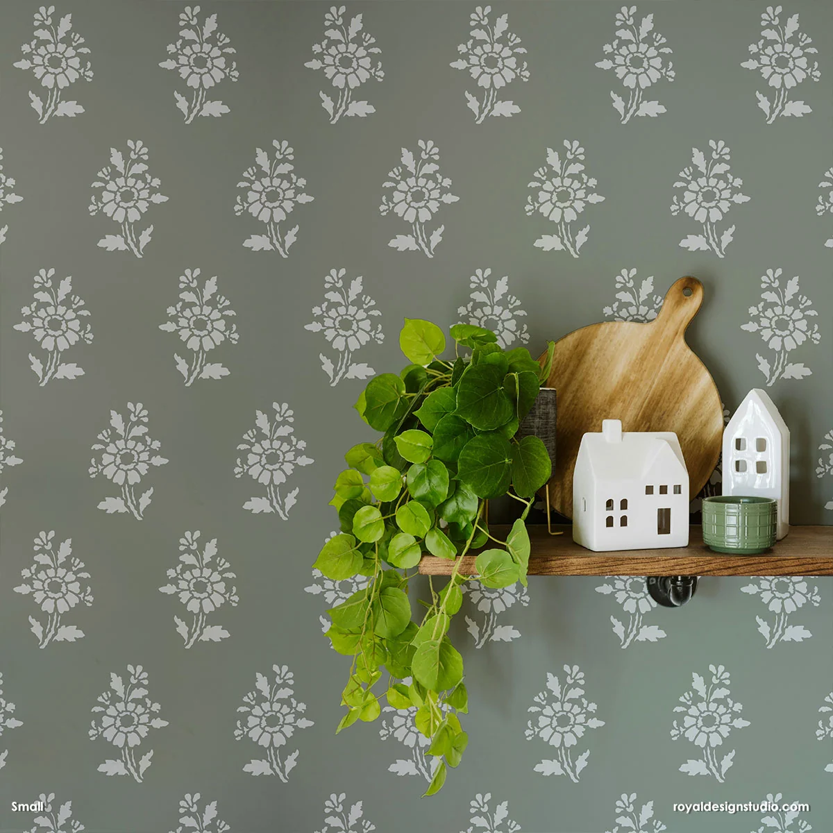 Provence Petite Floral Wall Stencil - Image 10
