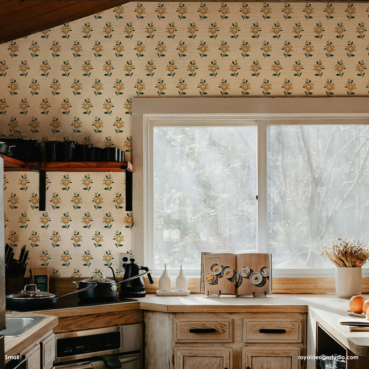 Provence Petite Floral Wall Stencil - Image 7